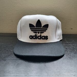 adidas Originals Trefoil Snapback Hat White Black